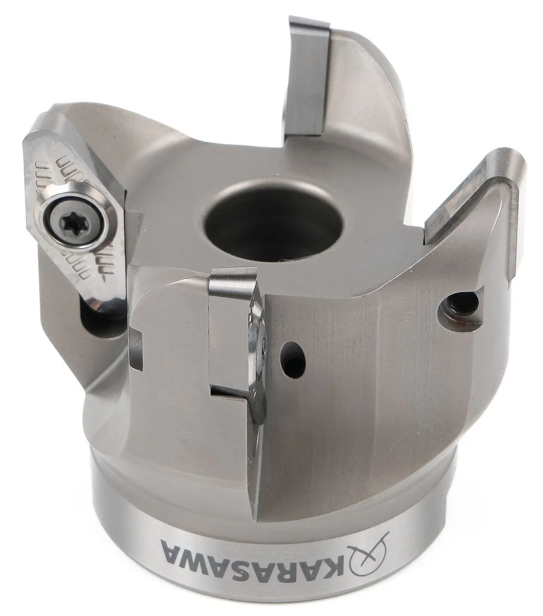 KARASAWA cutter KF90VC2204-06322H for machining aluminium with polished VCKT 2204 inserts