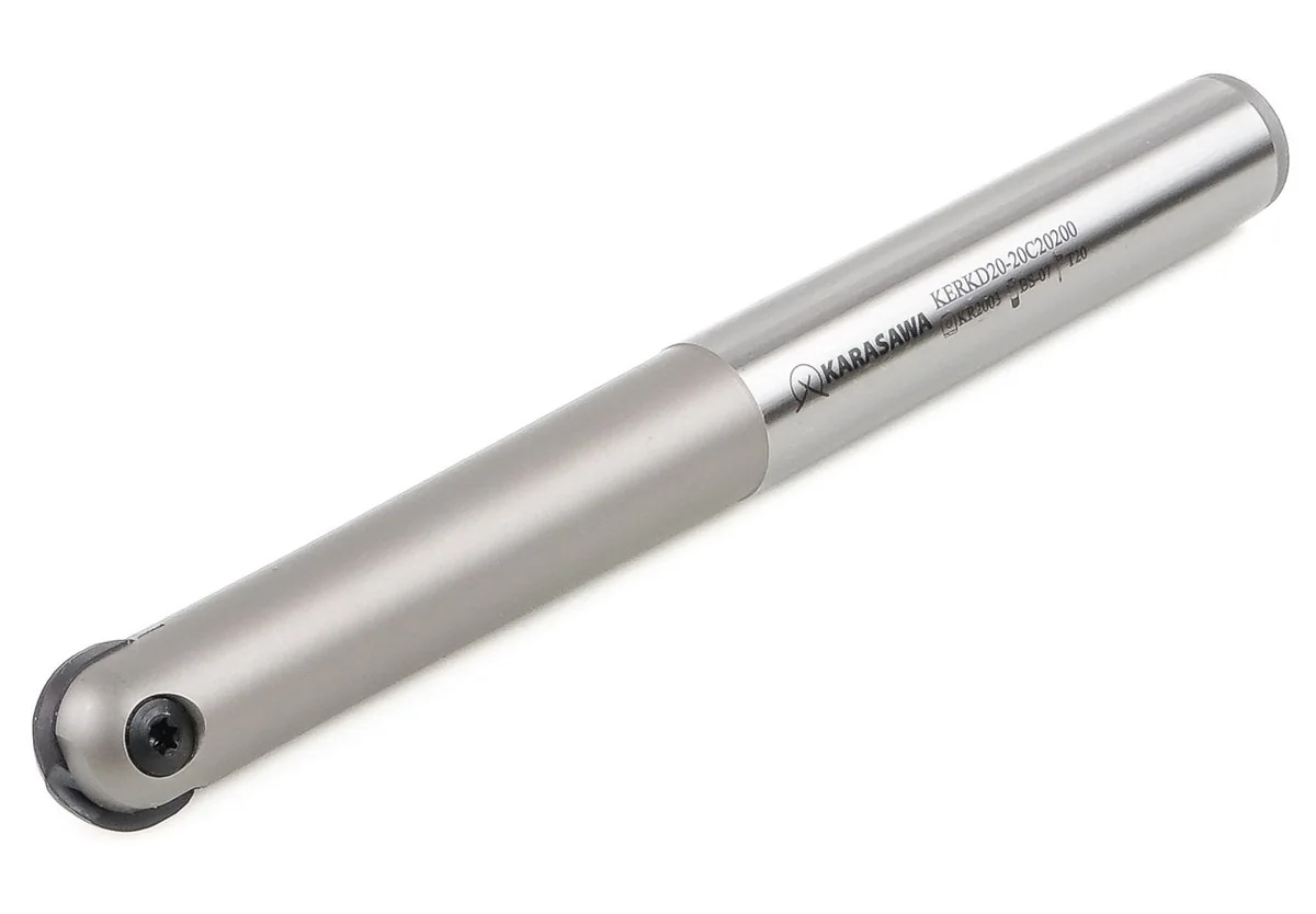 KARASAWA end mill KERKD20-20C20200 with an exchangeable ball nose insert, 20 mm diameter