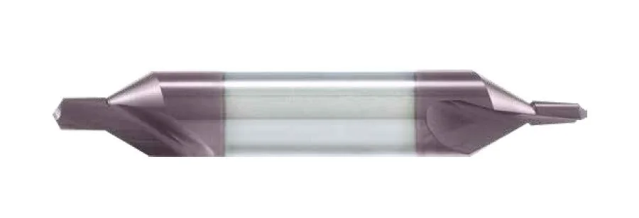 KARASAWA carbide centre drill, CC series, double-ended, 60° and 90° countersink angles