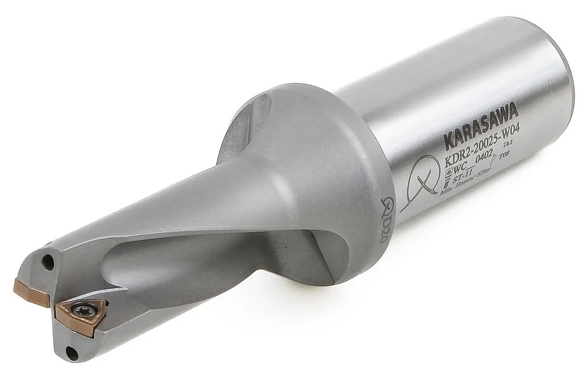 KARASAWA indexable drill KDR2-20025-W04, KDR-W series with trigon WCMK inserts