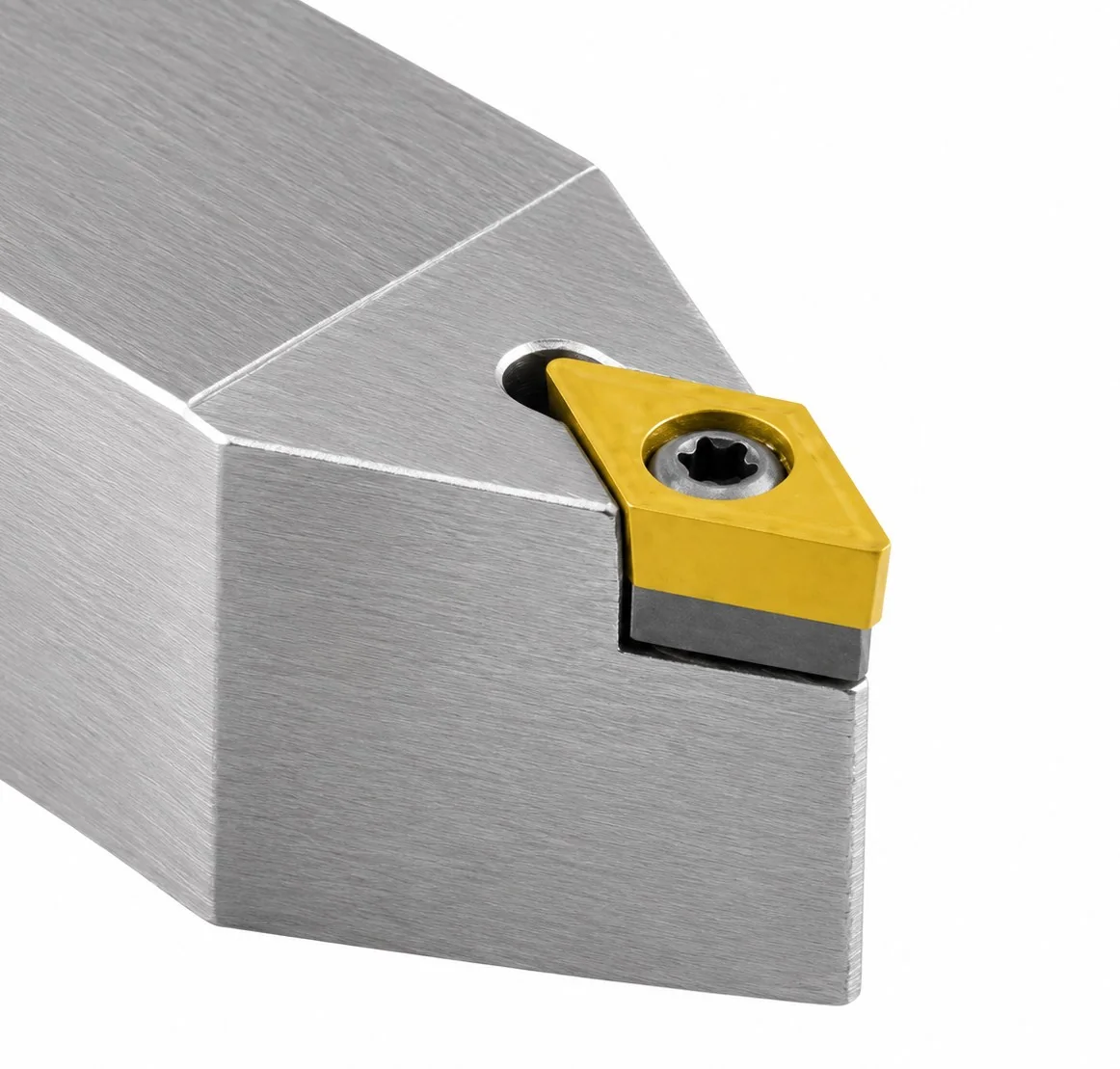 KARASAWA turning toolholder with screw clamping (S type) — a positive insert with clearance and a Torx screw in the centre