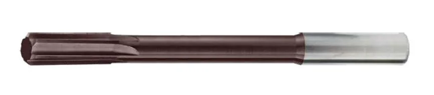KARASAWA carbide reamer with a straight flute and cylindrical shank